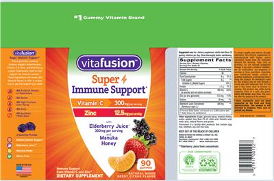 Super Immune Support Natural Mixed Berry Citrus Flavor label