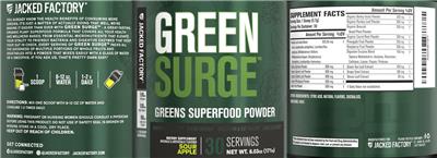 Green Surge Sour Apple label