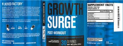 Growth Surge Unflavored label