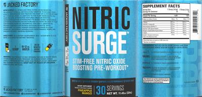 Nitric Surge Pineapple Mango label