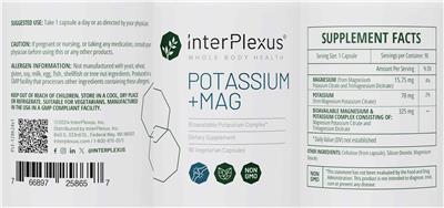 Potassium + Mag label