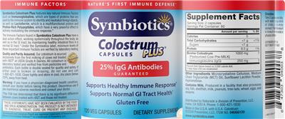 Colostrum Plus Capsules label