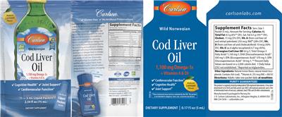 Cod Liver Oil label