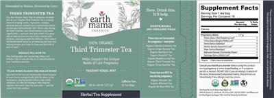 Third Trimester Tea Fragrant Herbal Mint label