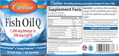 Fish Oil Q label