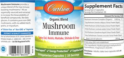 Mushroom Immune label