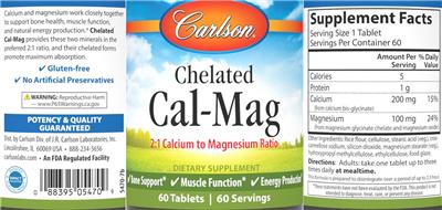 Chelated Cal-Mag label