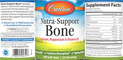 Nutra-Support Bone label