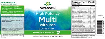High Potency Softgel Multi label