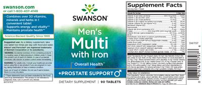 Men's Multi with Iron label