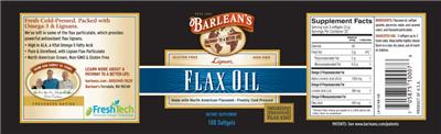 Lignan Flax Oil label