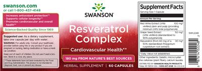 Resveratrol Complex label