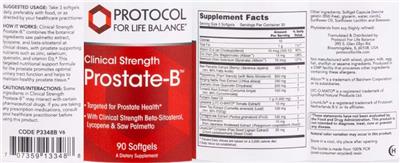 Clinical Strength Prostate-B label