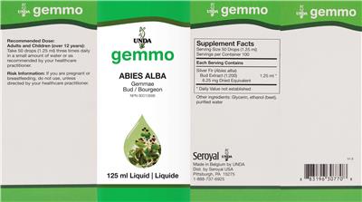 Abies Alba label