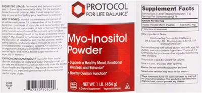 Myo-Inositol Powder label