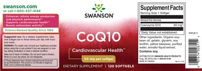 CoQ10 60 mg label