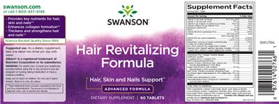 Hair Revitalizing Formula label