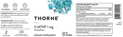 5-MTHF 1 mg label