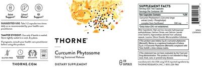 Curcumin Phytosome 500 mg label