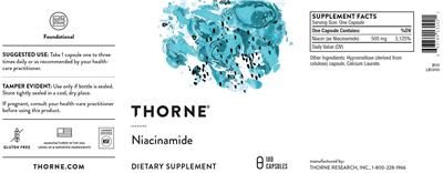 Niacinamide label
