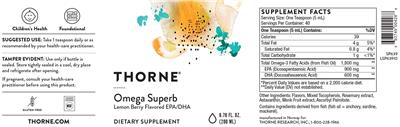 Omega Superb Lemon Berry Flavored label