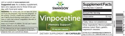Vinpocetine 10 mg label