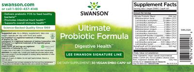 Ultimate Probiotic Formula label