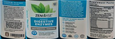 Advanced Digestive Enzymes with Prebiotics + Probiotics label