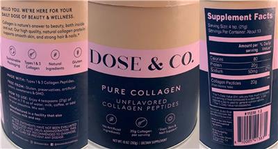 Pure Collagen Unflavored label