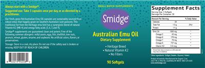 Australian Emu Oil label