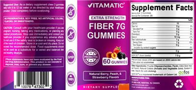 Fiber 7G Gummies label