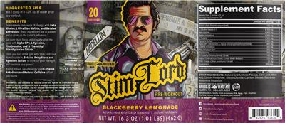 Stim Lord Blackberry Lemonade label