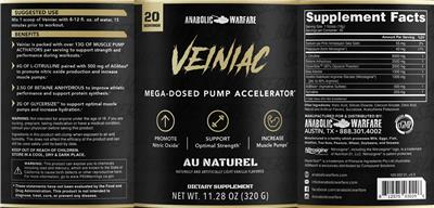 Veiniac Au Naturel Light Vanilla Flavored label