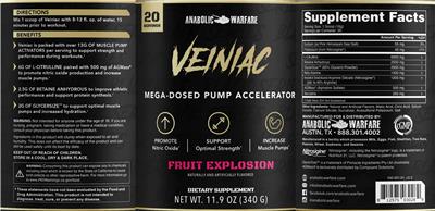Veiniac Fruit Explosion label