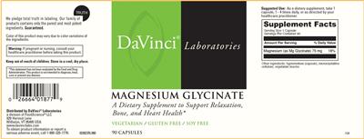 Magnesium Glycinate label