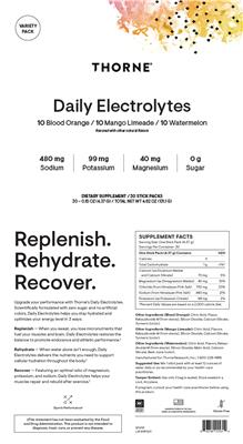 Daily Electrolytes Variety Pack label