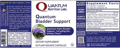 Quantum Bladder Support label