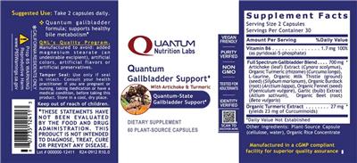 Quantum Gallbladder Support label
