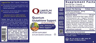 Quantum Glutathione Support label