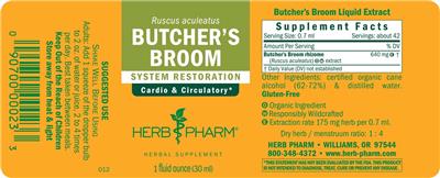 Butcher's Broom label