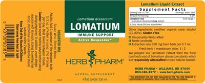 Lomatium label