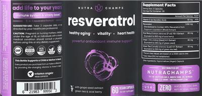 Resveratrol label