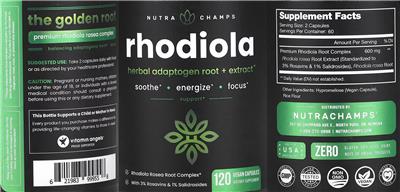 Rhodiola label
