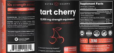 Tart Cherry label