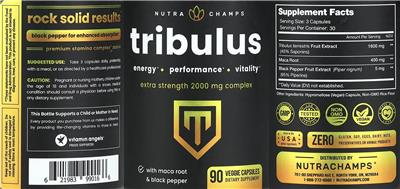 Tribulus label