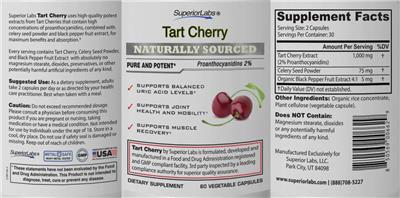 Tart Cherry label
