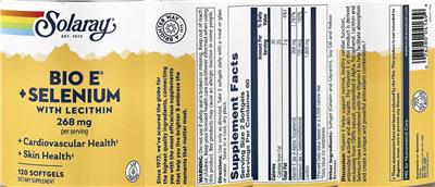 Bio E 268 mg + Selenium label