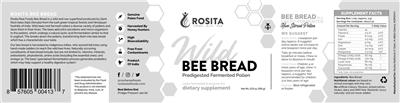 Wild Bee Bread label