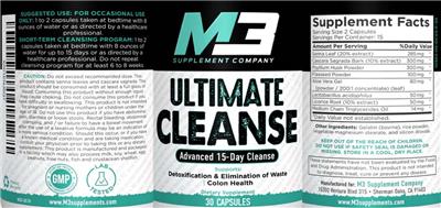Ultimate Cleanse label