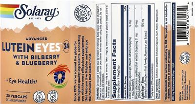 Advanced Lutein Eyes 24 with Bilberry & Blueberry label